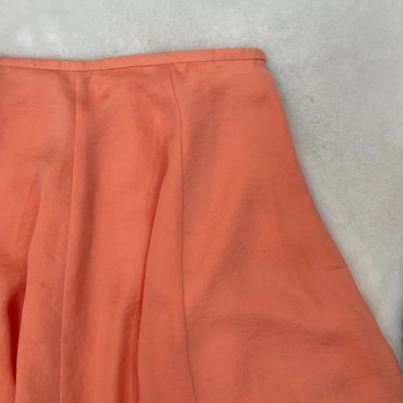 Urban Outfitters Silence + Noise Skirt 6 Ashton Double Layer Peach Orange Mini - Picture 3 of 12